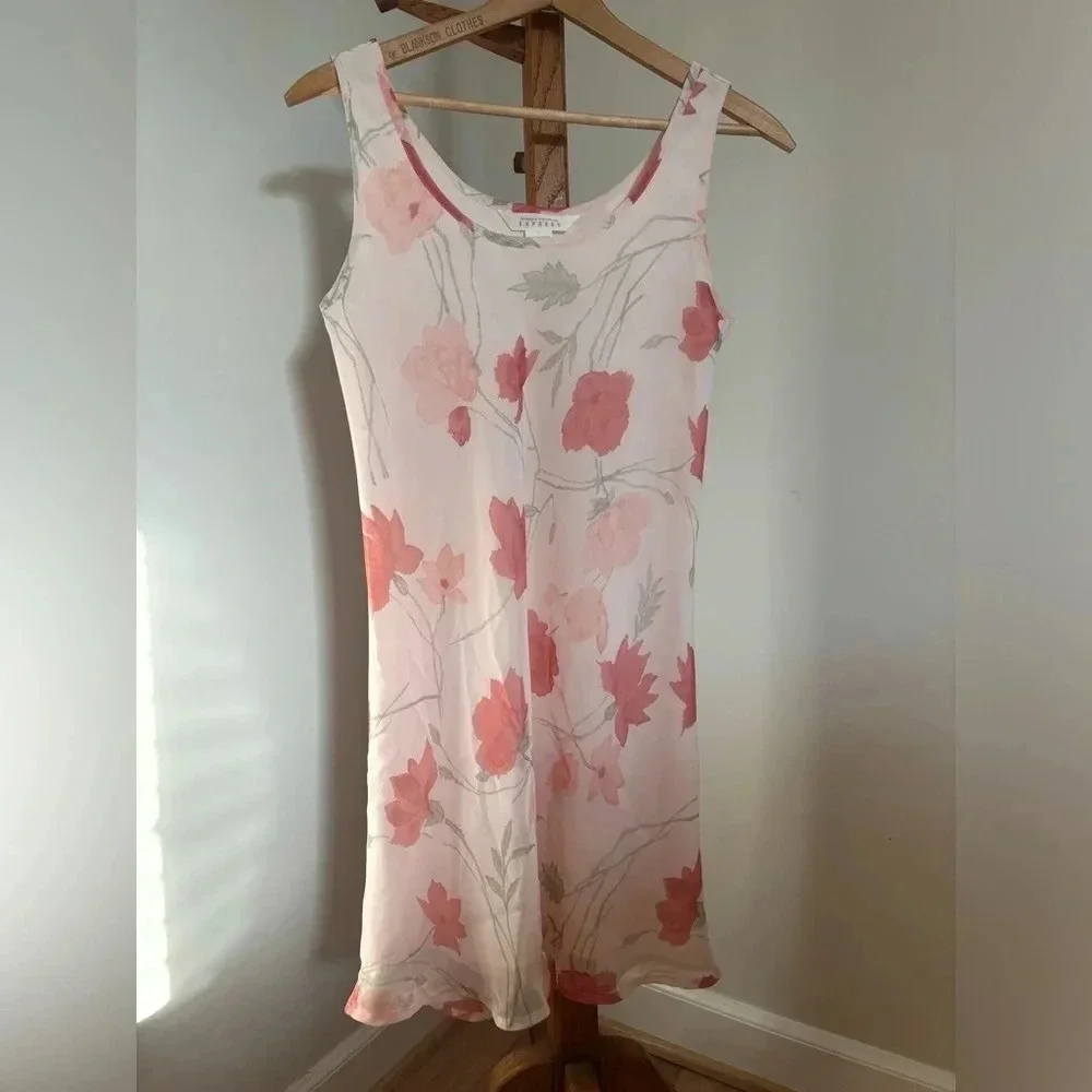 Vintage 90s Compagnie Internationale Express Floral Dress size 9/10 Fairycore - Picture 1 of 4